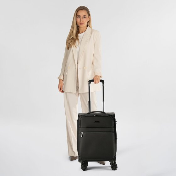 bugatti Valencia Soft 4 kółka Walizka kabinowy S 55 cm z plisą rozprężną