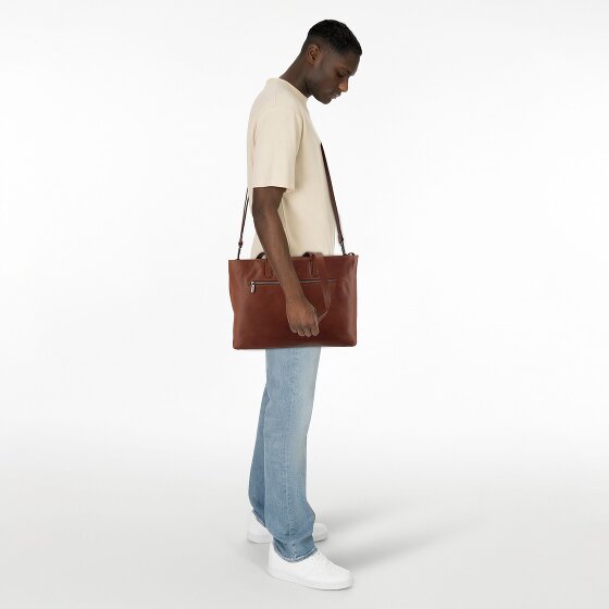 Plevier Power Shopper Bag Skórzany 43.5 cm Komora na laptopa