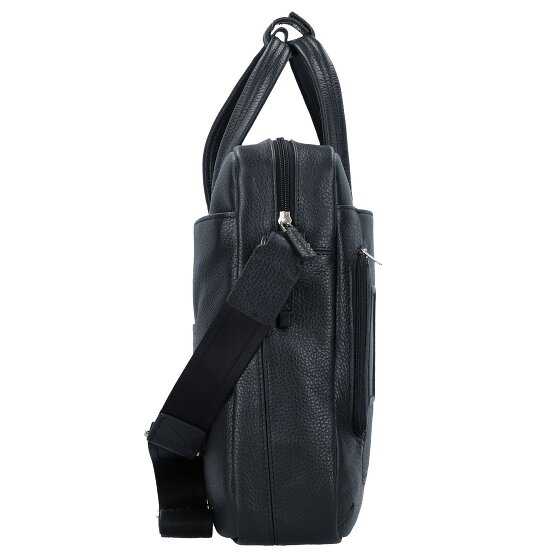 Piquadro Teczka skórzana 44 cm przegroda na laptopa