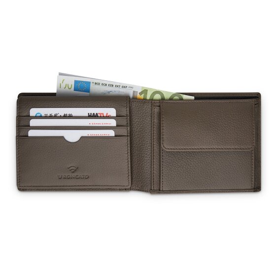 Roncato Alaska Portfel Ochrona RFID Skórzany 13 cm