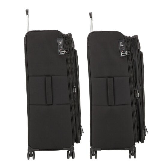d&n Travel Line 9504 4 kółka Walizka L 76 cm z plisą rozprężną
