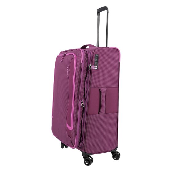 Travelite Corsiica 4 kółka Walizka L 77 cm z plisą rozprężną