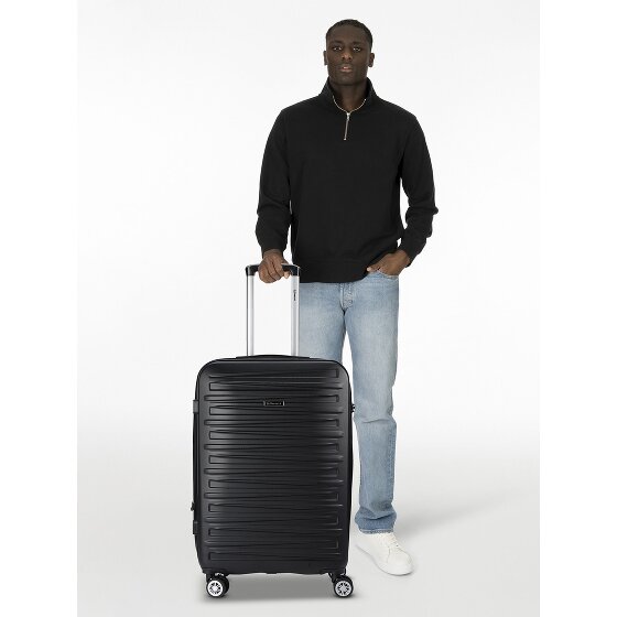 Benzi 5493 4 kółka Walizka M 66 cm z plisą rozprężną