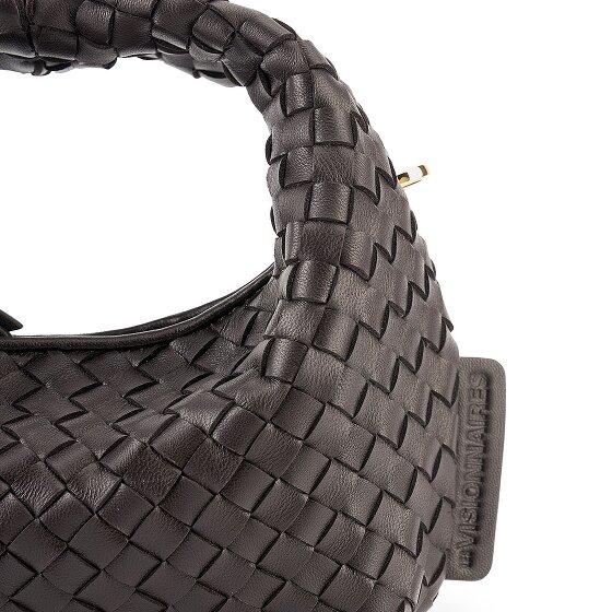 LES VISIONNAIRES Greta Micro weave Torba Skóra 20 cm