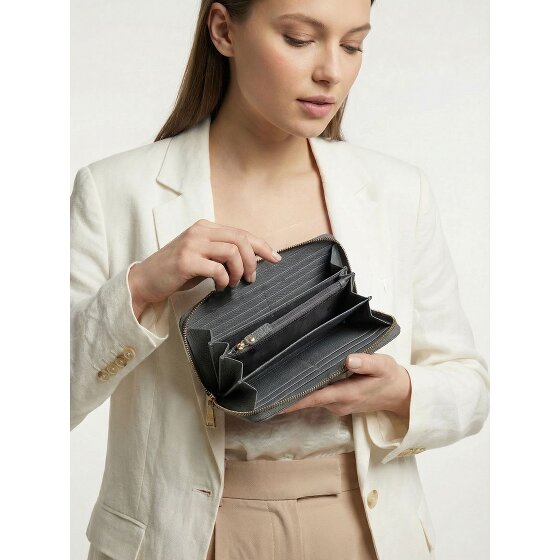 Lazarotti Bologna Leather XL Portfel skórzany z zamkiem błyskawicznym 19 cm