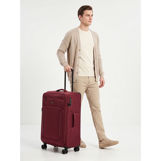 d&n Travel Line 9804 4 kółka Walizka L 78 cm z funkcją poszerzenia