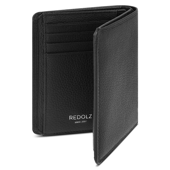 Redolz Portfel Leather Essentials HF z ochroną RFID, z skóry, 9,5 cm, rozkładany