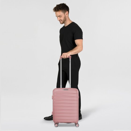 Franky London 4 kółka Walizka kabinowy S 55 cm z plisą rozprężną