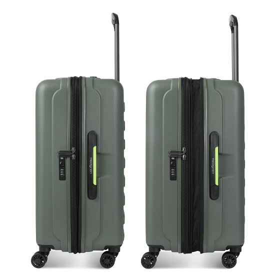 Hedgren Comby Grip M Exp 4 kółka Walizka 65 cm z plisą rozprężną