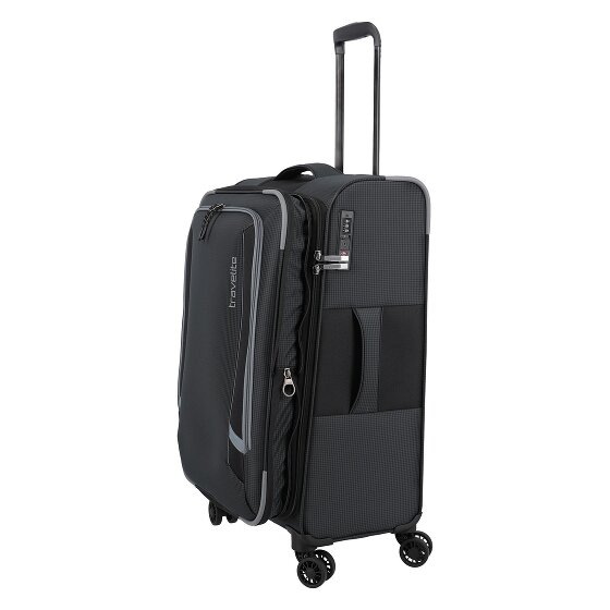 Travelite Corsiica 4 kółka Walizka M 67 cm z plisą rozprężną
