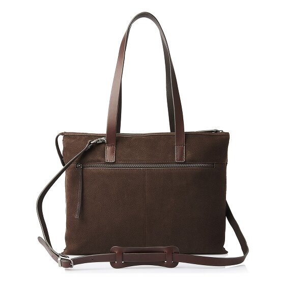 Castelijn & Beerens Nubuck Torba na ramię Skóra 40 cm Komora na laptopa