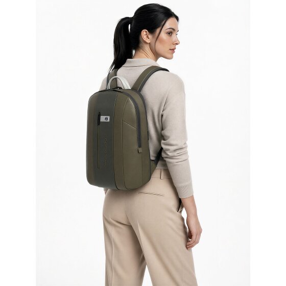Piquadro Zaino Plecak Skóra 42 cm Komora na laptopa