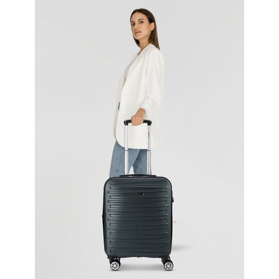 Benzi 5493 4 kółka Walizka kabinowy S 53 cm z plisą rozprężną