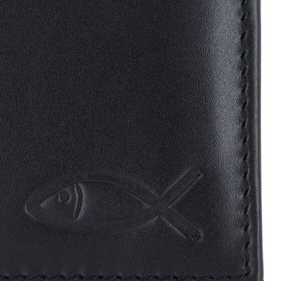 oxmox Leather Portfel Ochrona RFID Skóra 11 cm