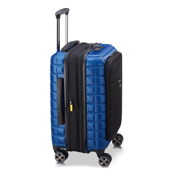 Delsey Paris 4-kołowy wózek kabinowy Shadow 5.0 z przegrodą na laptopa 55 cm i rozszerzaną plisą