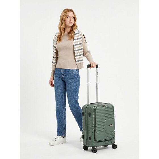 Redolz Essentials 17 2.0 4 kółka Walizka kabinowa 55 cm Komora na laptopa z funkcją poszerzenia