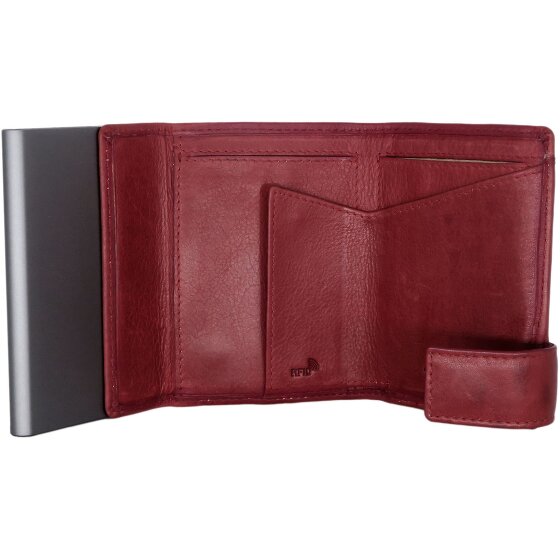 SecWal Etui na karty kredytowe SecWal 2 Skórzany portfel RFID 9 cm