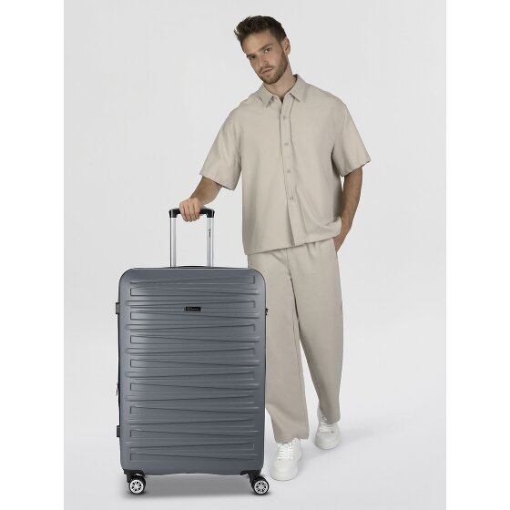 Benzi 5493 4 kółka Walizka L 77 cm z plisą rozprężną