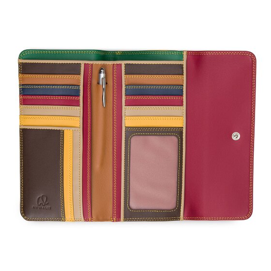 Mywalit Tri-fold Zip Wallet Leather Wallet 17 cm