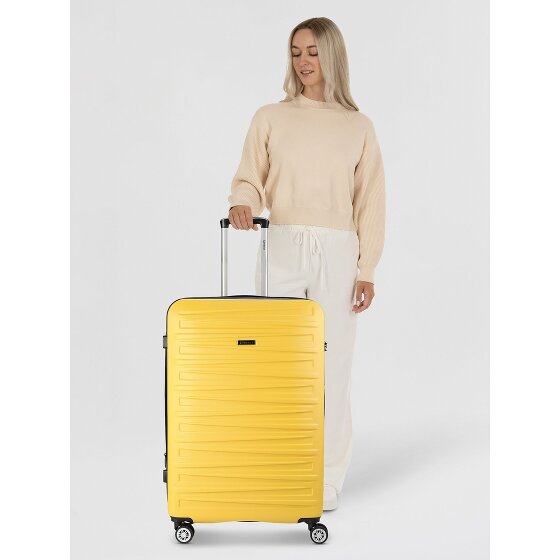 Benzi 5493 4 kółka Walizka L 77 cm z plisą rozprężną