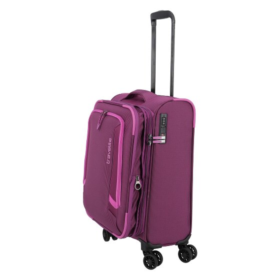 Travelite Corsiica 4 kółka Walizka kabinowy S 55 cm z plisą rozprężną
