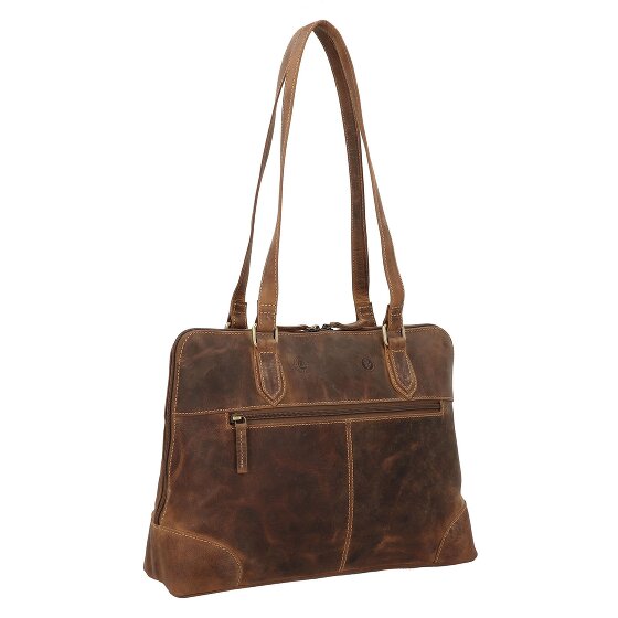Greenburry Vintage Shopper Bag Skórzany 37 cm Komora na laptopa