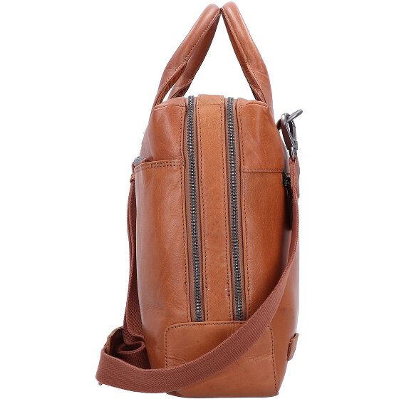 Plevier Rock Flint Teczka Ochrona RFID Skórzany 41 cm Komora na laptopa