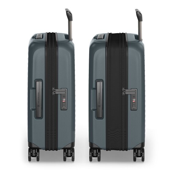 Victorinox Airox Advanced 4 kółka Walizka kabinowy S 55 cm Komora na laptopa z plisą rozprężną