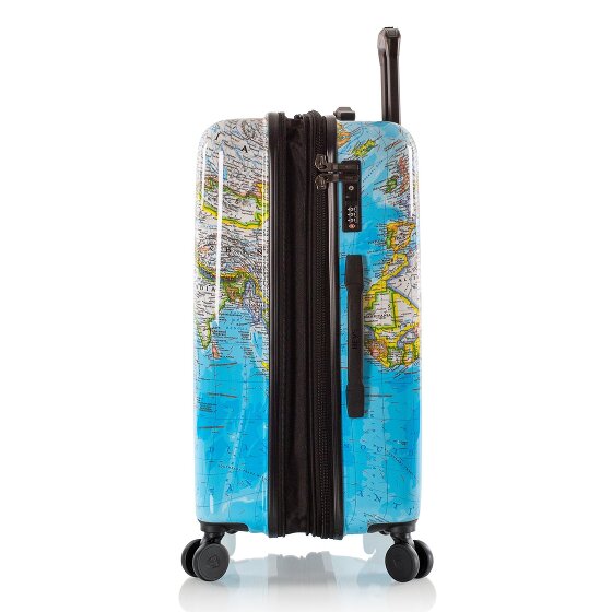 Heys Black Camo 4 kółka Walizka M 66 cm z plisą rozprężną
