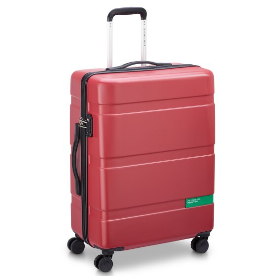 Delsey Paris x Zestaw 4-kołowych walizek United Colors of Benetton Now Hardside 3 szt. z elastycznym zagięciem