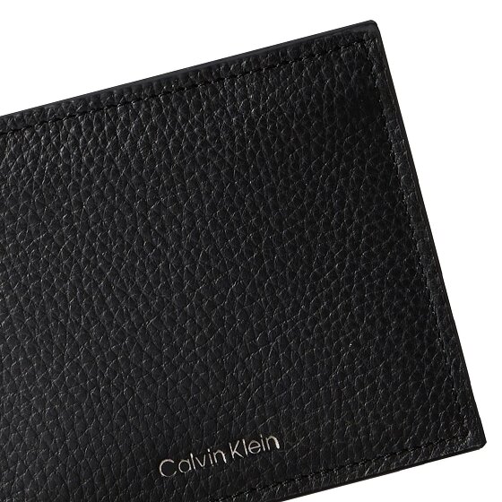 Calvin Klein CK Leather Portfel Ochrona RFID Skórzany 11 cm