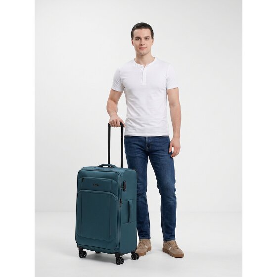d&n Travel Line 9804 4 kółka Walizka L 78 cm z funkcją poszerzenia