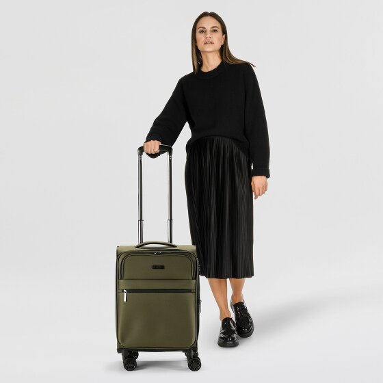 bugatti Valencia Soft 4 kółka Walizka kabinowy S 55 cm z plisą rozprężną