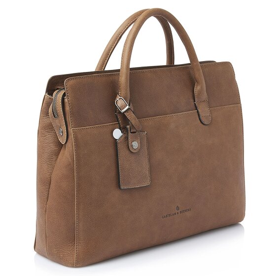 Castelijn & Beerens Carisma Shopper Bag Ochrona RFID Skórzany 41 cm Komora na laptopa