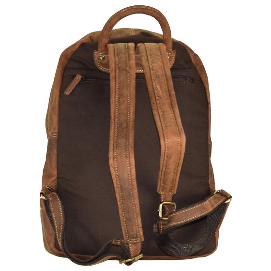 Greenburry Vintage Retro Plecak skórzany 42 cm Komora na laptopa