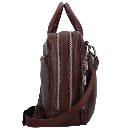 Plevier Vintage Larry Teczka Skórzany 40 cm Komora na laptopa