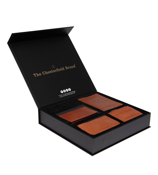 The Chesterfield Brand Portfel Ochrona RFID Skórzany 11.5 cm Pudełko na prezenty