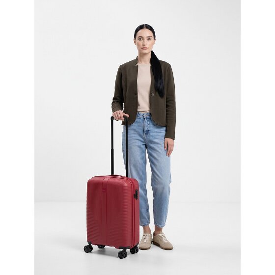 Travelite Air Stripe 4 kółka Walizka kabinowa S 55 cm z funkcją poszerzenia