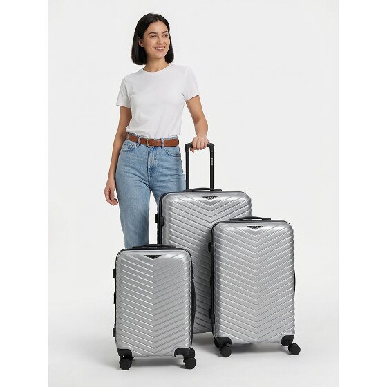 Redolz Essentials 18 4 kółka Zestaw walizek 3-części z plisą rozprężną