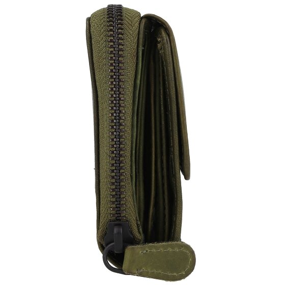 Jack Kinsky Risör Portfel Ochrona RFID Skórzany 14 cm