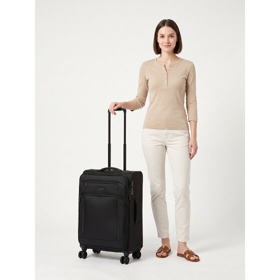 d&n Travel Line 9804 4 kółka Walizka M 68 cm z funkcją poszerzenia