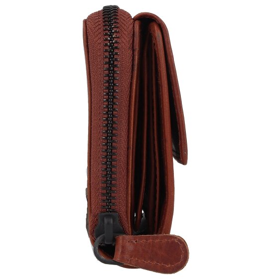 Jack Kinsky Risör Portfel Ochrona RFID Skórzany 14 cm