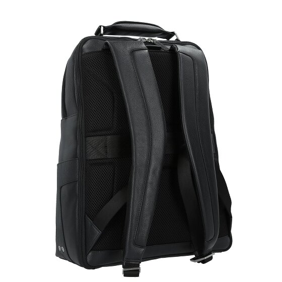 Piquadro Plecak Skórzany 43 cm Komora na laptopa