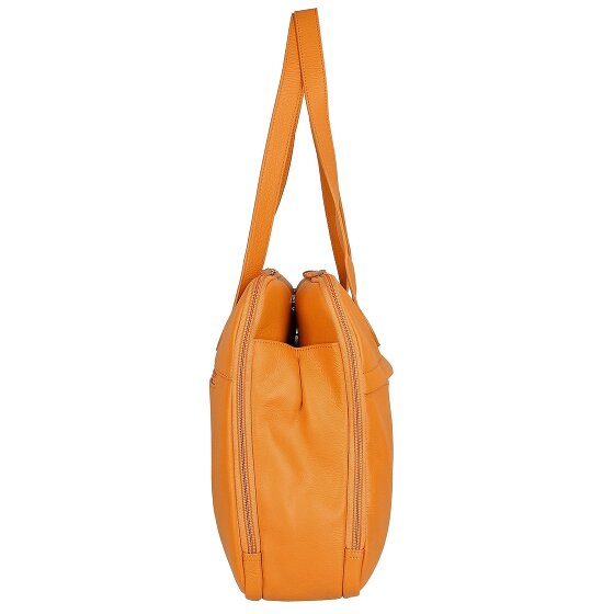 Jump Skórzana torba na ramię Uppsala z przegrodą na laptopa 40 cm
