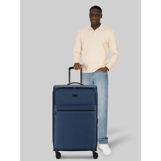 bugatti Valencia Soft 4 kółka Walizka L 75 cm z plisą rozprężną