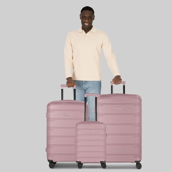 d&n South Dakota 4 kółka Zestaw walizek 3-części z plisą rozprężną