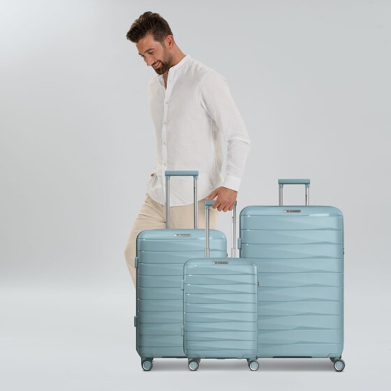 Franky London 4 kółka Zestaw walizek 3-części z plisą rozprężną