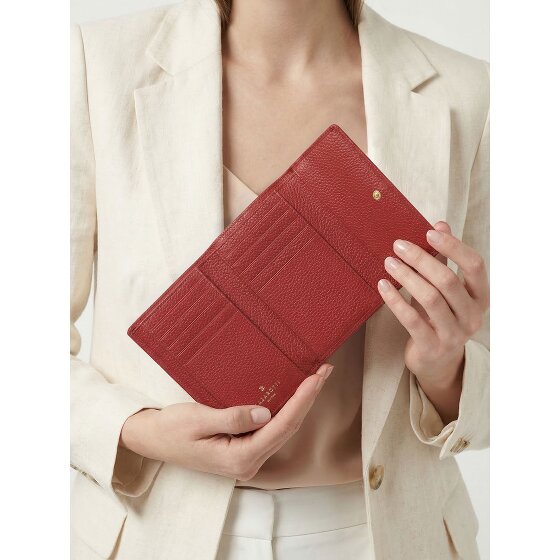 Lazarotti Skórzany portfel Bologna XL z przegrodą na zamek błyskawiczny, skóra 14 cm