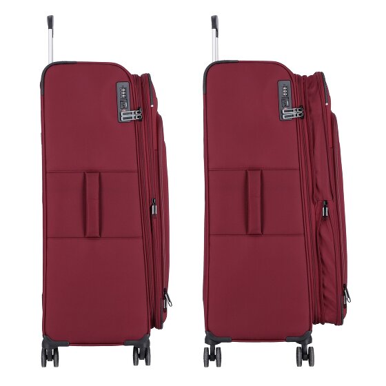 d&n Travel Line 9504 4 kółka Walizka L 76 cm z plisą rozprężną