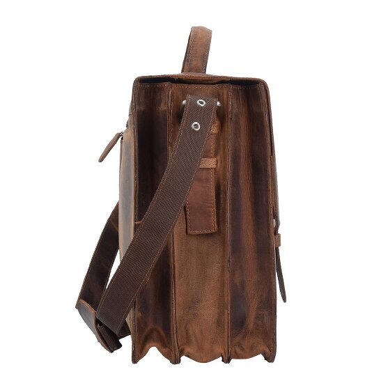 Plevier Retro Zeppelin Teczka Skórzany 43.5 cm Komora na laptopa